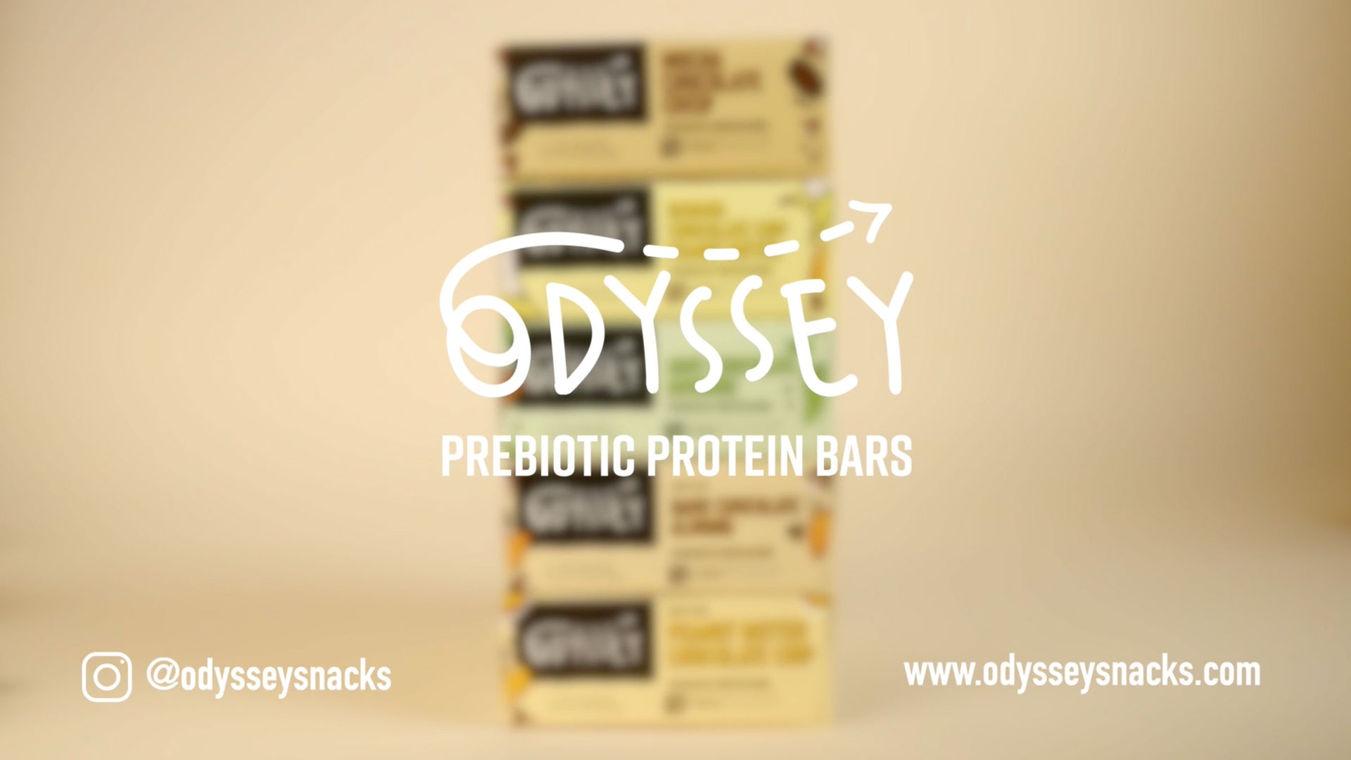 Load video: Odyssey Prebiotic Protein Bars