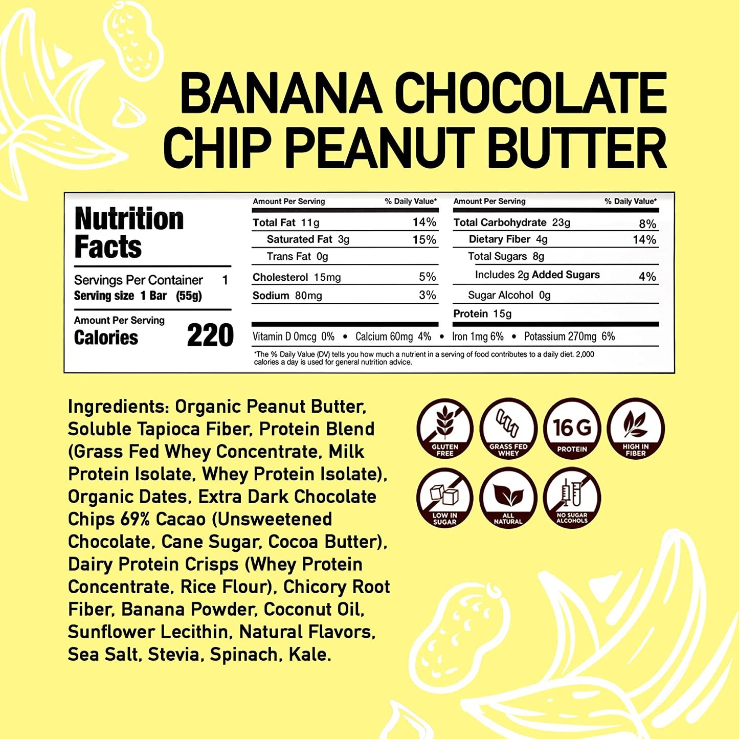 Banana Chocolate Chip Peanut Butter 12ct Box